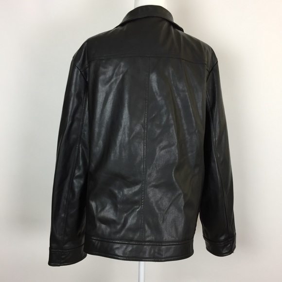 Men’s Calvin Klein Black Leather, Size L - Picture 2 of 4